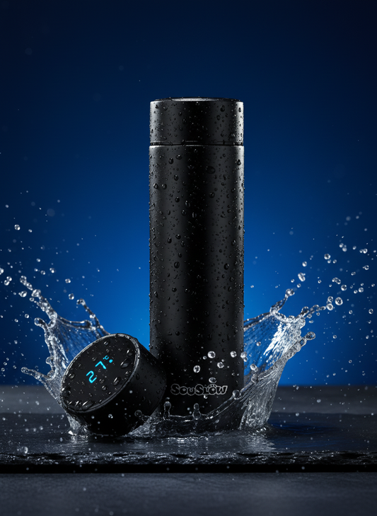 Termo Inteligente con Pantalla LED — Acero Inoxidable 500 ml