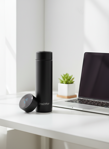 Termo Inteligente con Pantalla LED — Acero Inoxidable 500 ml